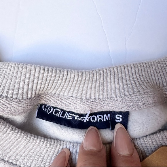 Quiet Storm Surf Shop Sweatshirt Gray Womens Small - Picture 3 of 6